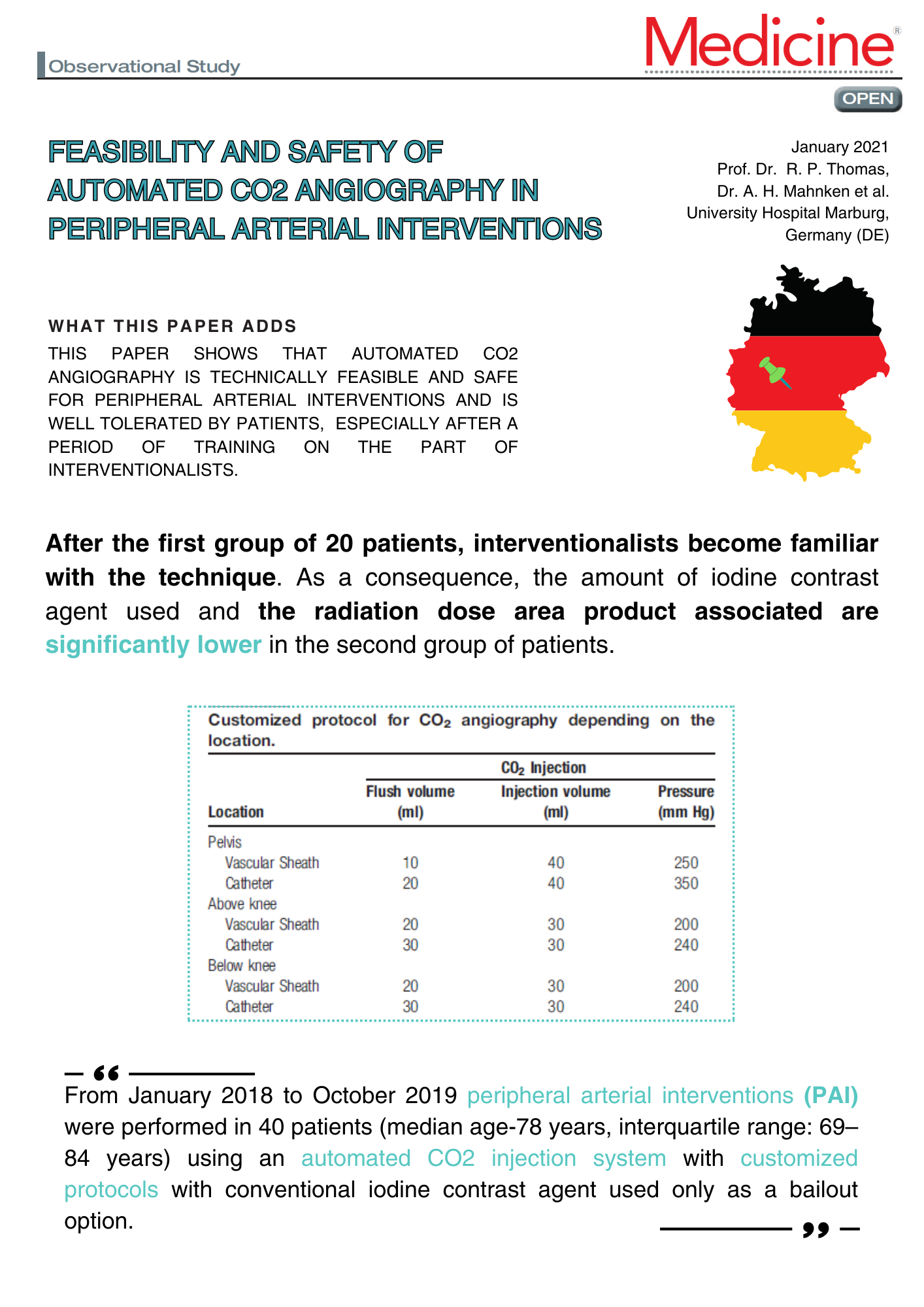 Feasibility of CO2 angiography in peripheral arterial interventions