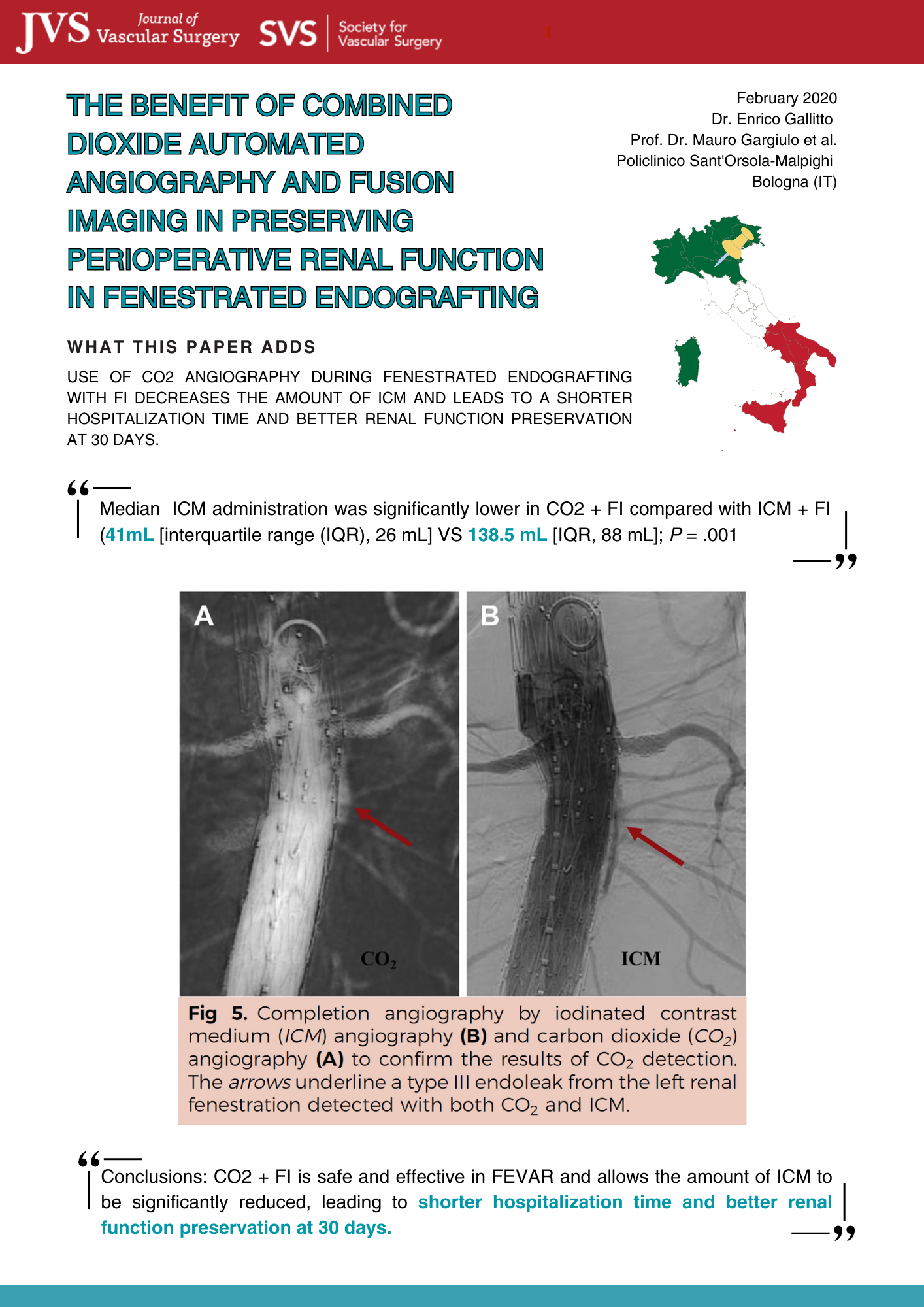 The benefit of carbon dioxide automated angiography in FEVAR